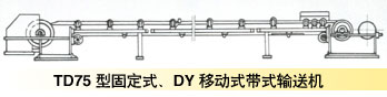 TD75型固定式、DY移動(dòng)式寬帶輸送機(jī)